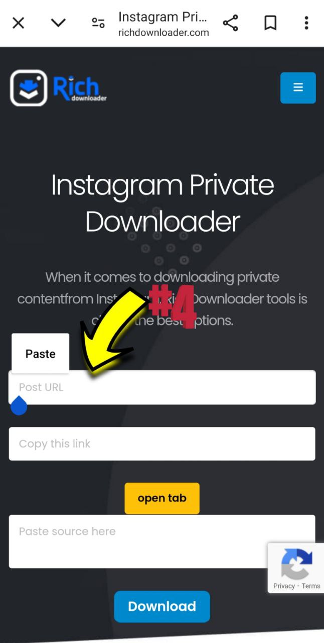 how download instagram private